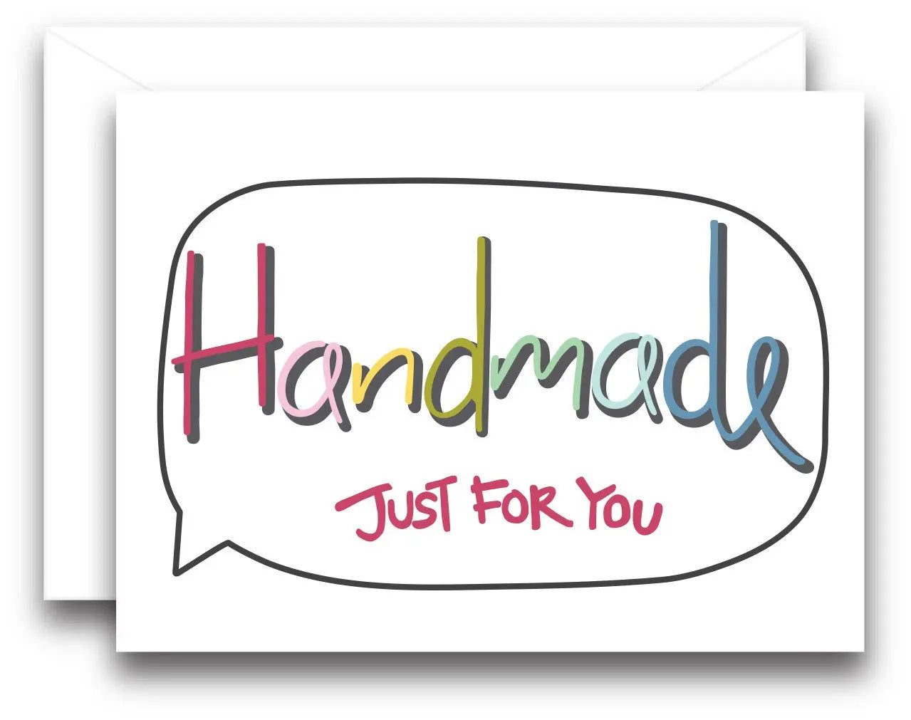 Handmade Just For You Gift Note Card Checker Distributor