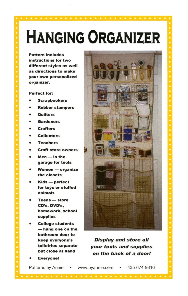 Hanging Organizer - Linda's Electric Quilters
