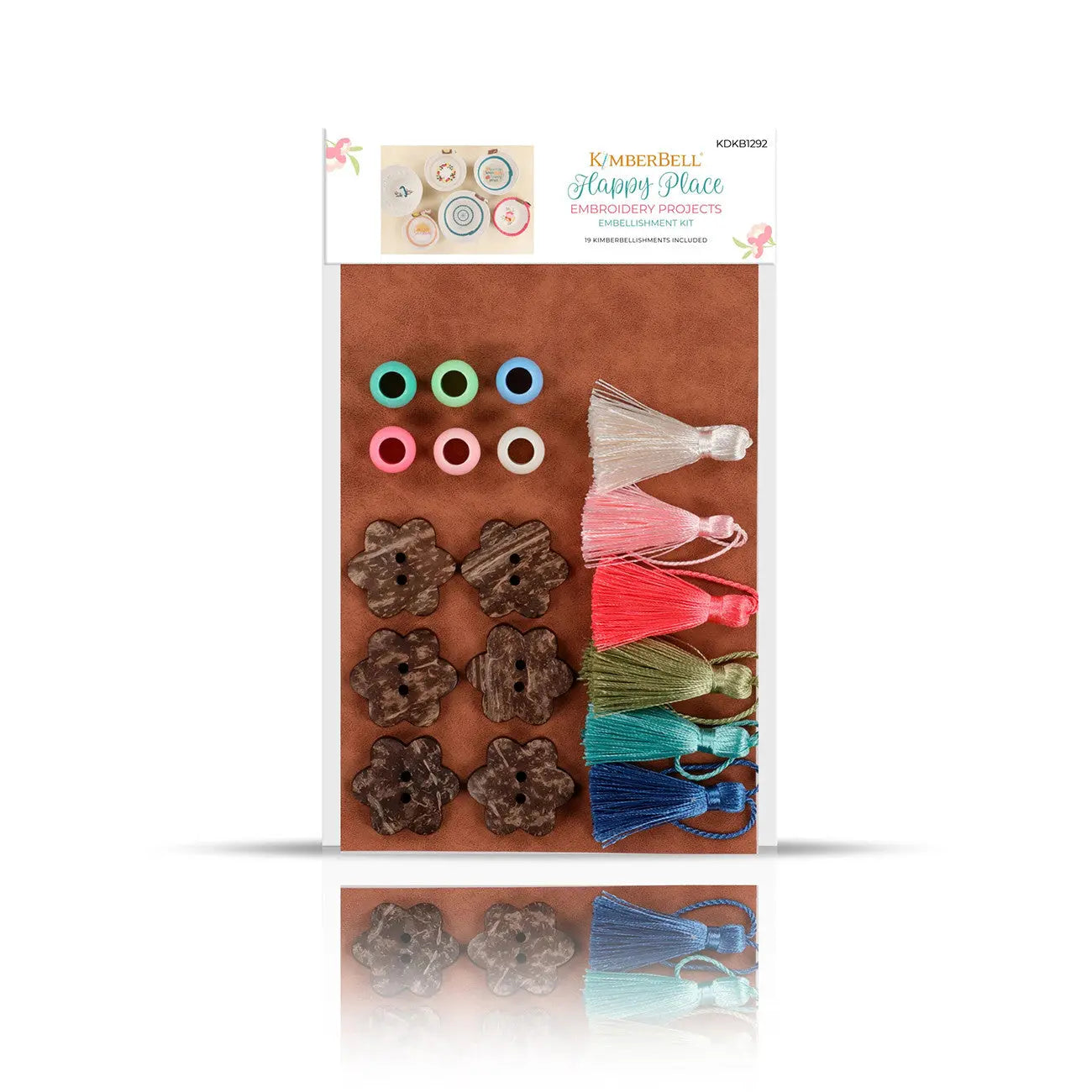 Happy Place Embroidery Projects Embellishment Kit - Linda's Electric Quilters