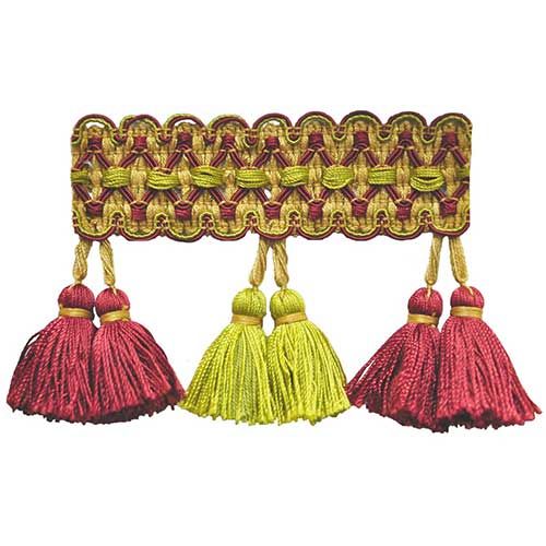 Harmony - 3 1/2" Length DOUBLE TASSEL FRINGE-BF-126-17-09