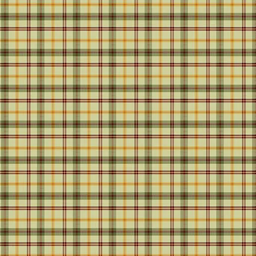 Harvest Gathering - Gathering Plaid - Light Green 44" / 45" Fabric Per Yard The Fabric Company
