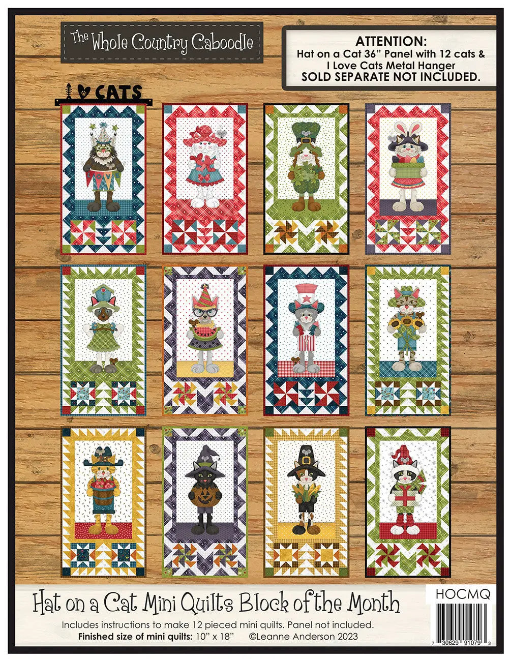 Hat on a Cat Mini Quilts Block of the Month - Linda's Electric Quilters