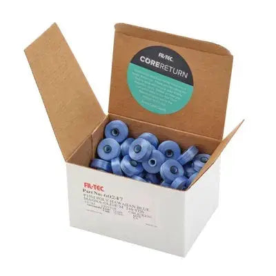Hawaiian Blue Magna-Glide Classic #60 Bobbin Box (Case of 72) - Linda's Electric Quilters