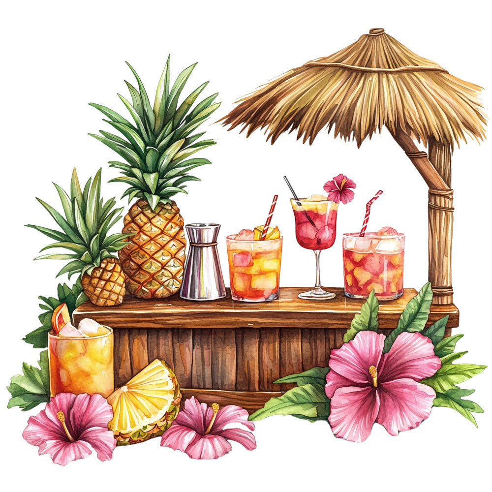 Hawaiian Paradise Fabric Panel 23
