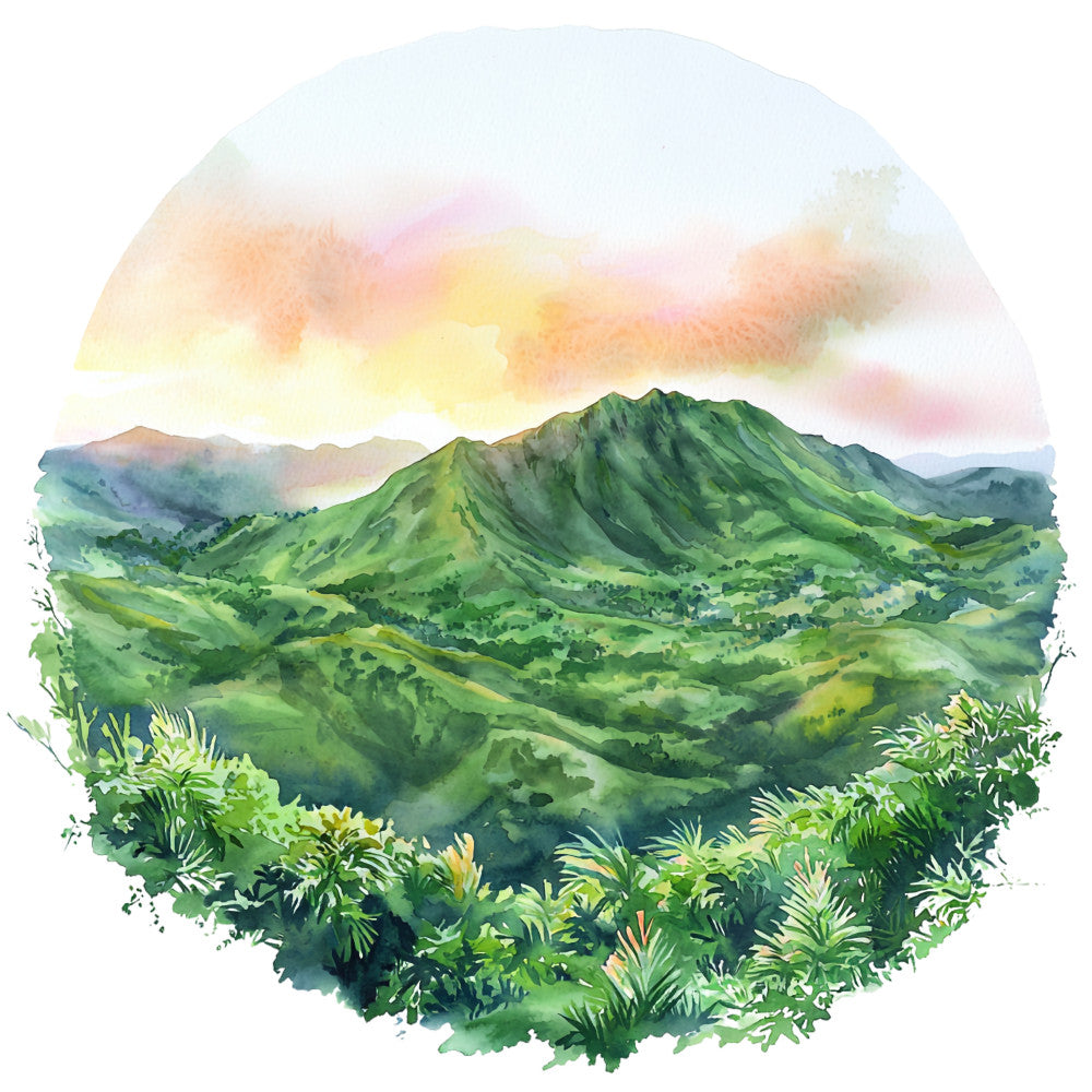 Hawaiian Paradise Fabric Panel 36