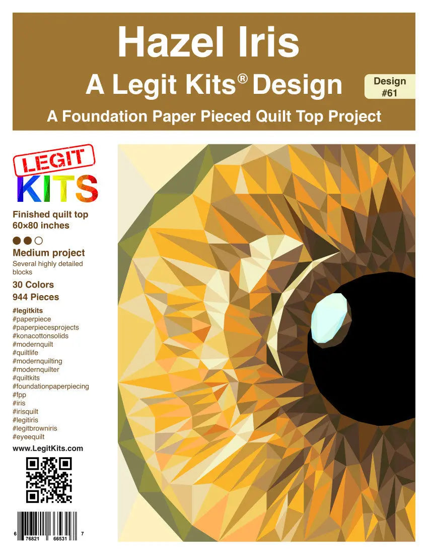 Hazel Iris Quilt Kit Legit Kits