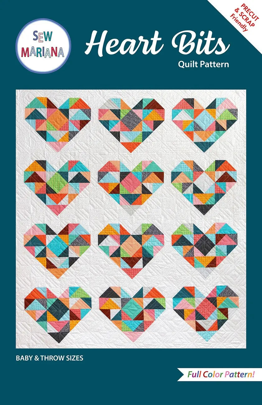 Heart Bits Quilt Pattern - Linda's Electric Quilters