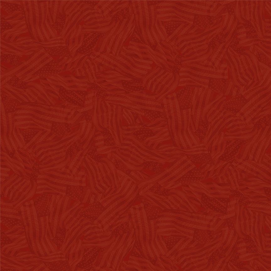 Heart Wavy Tonal Flags Path to Freedom Cotton 44"/45" Fabric Per Yard