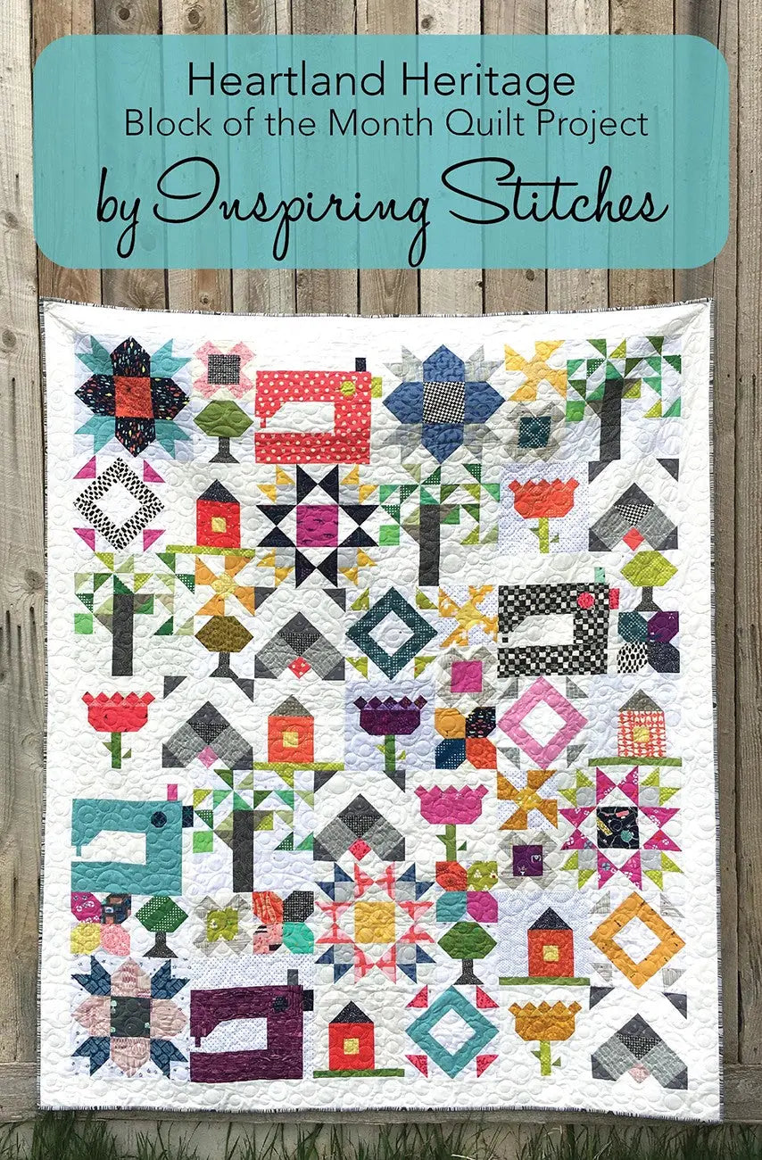 Heartland Heritage Block Of The Month Postcard Patterns - Linda's Electric Quilters