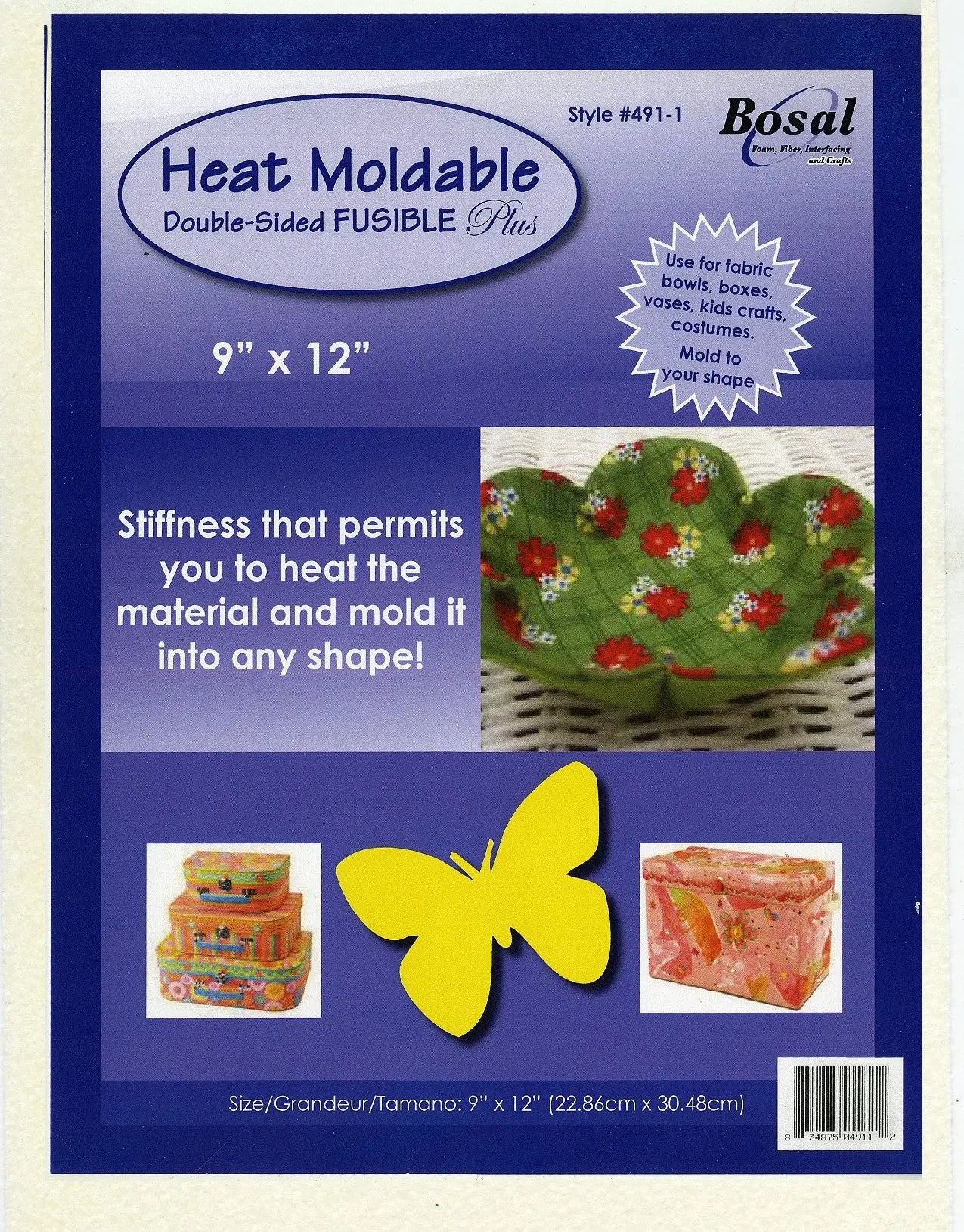 Heat Moldable Double Sided Fusible Plus Stabilizer 9in x 12in - Linda's Electric Quilters