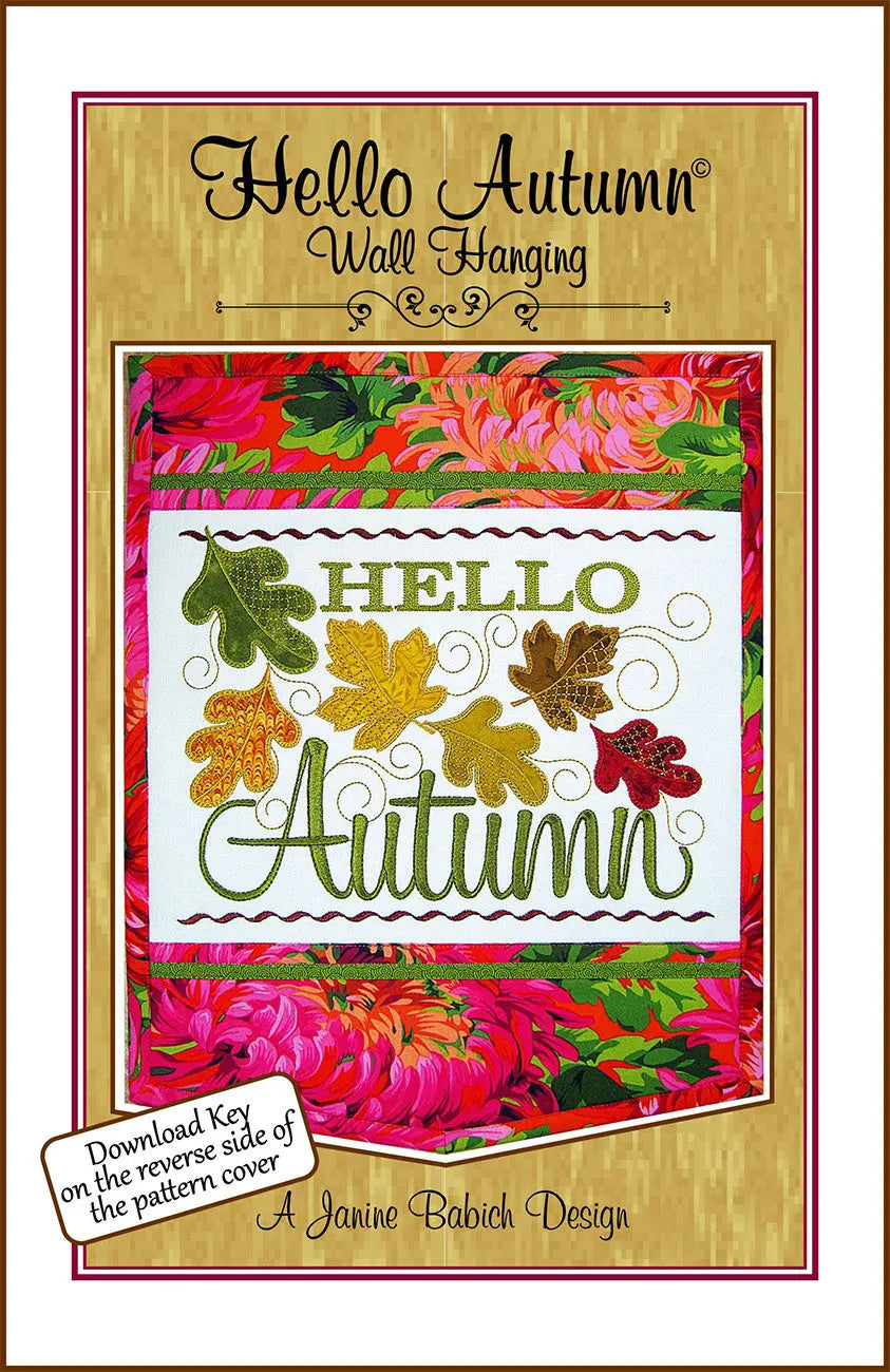 Hello Autumn Wall Hanging - Linda's Electric Quilters