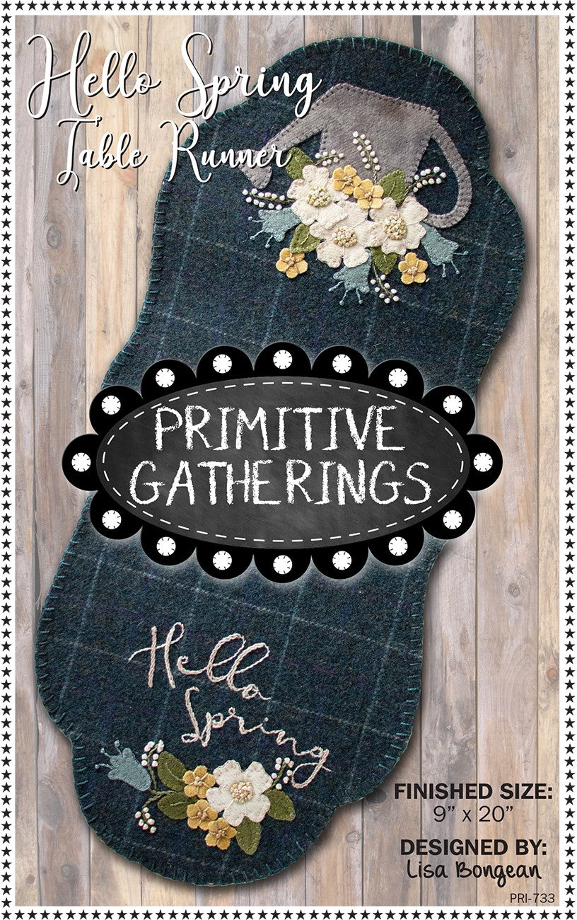 Hello Spring Table Runner - Linda's Electric Quilters