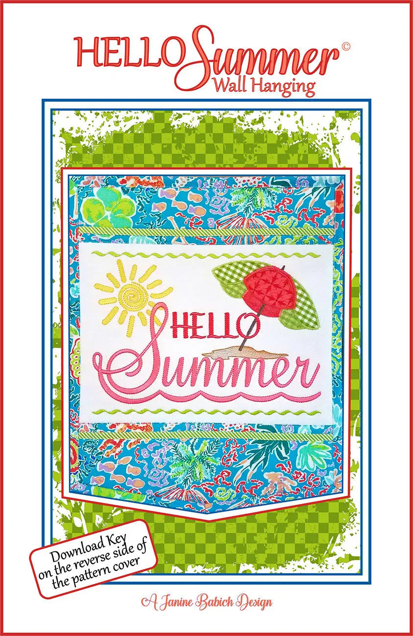 Hello Summer Wall Hanging - Linda's Electric Quilters
