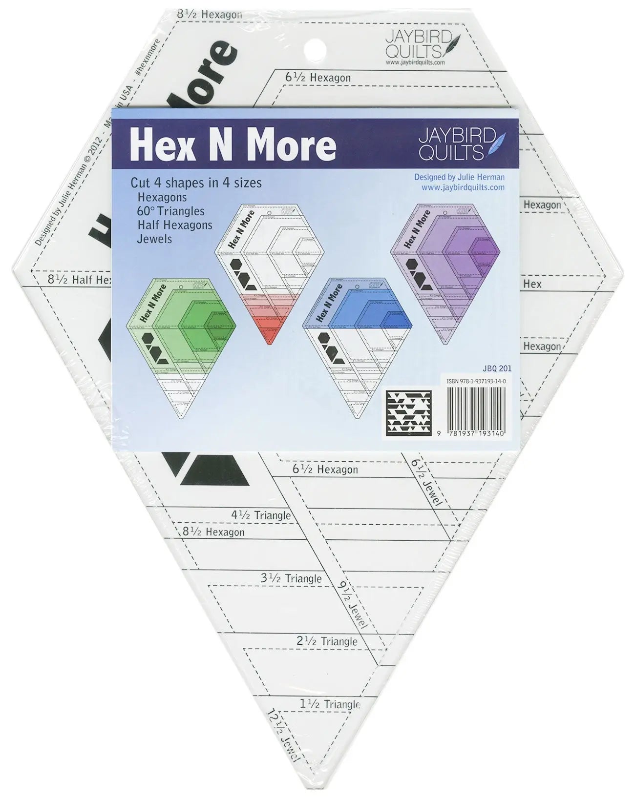 Hex N More Ruler - Linda's Electric Quilters