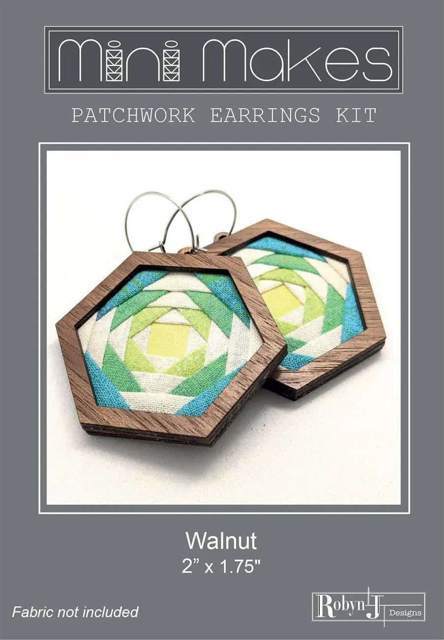 Hexagon Kit and Pattern Walnut - Linda's Electric Quilters