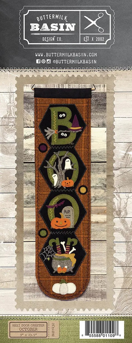 Hexi Door Greeter - October - Linda's Electric Quilters