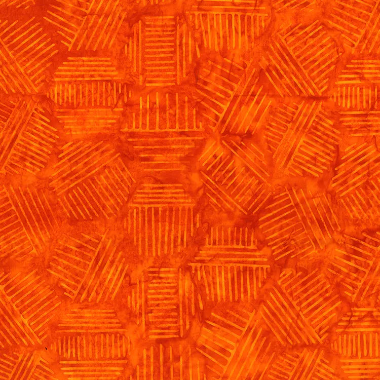 Hexies Pumpkin 81700-58 Cotton 44"/45" Fabric Per Yard Northcott