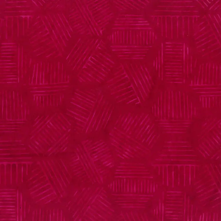 Hexies Red Raspberry 81700-23 Cotton 44"/45" Fabric Per Yard Northcott