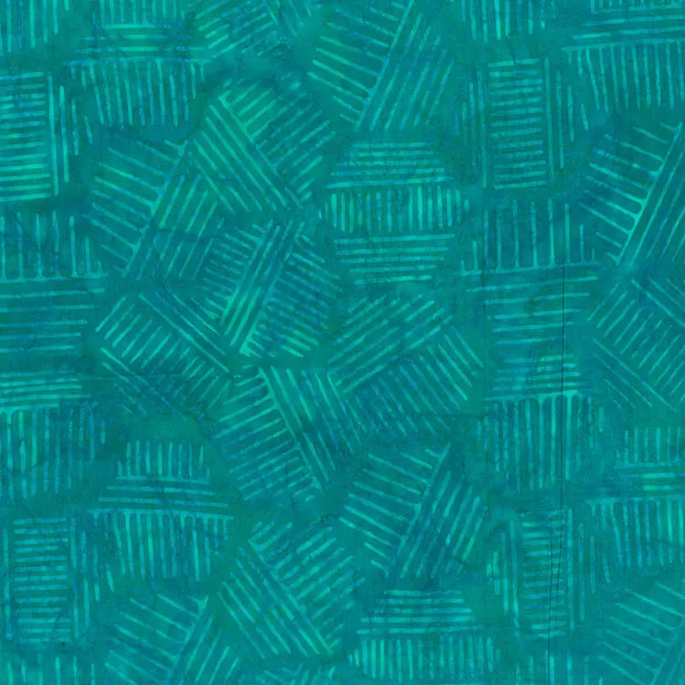 Hexies Turquoise 81700-62 Cotton 44"/45" Fabric Per Yard Northcott
