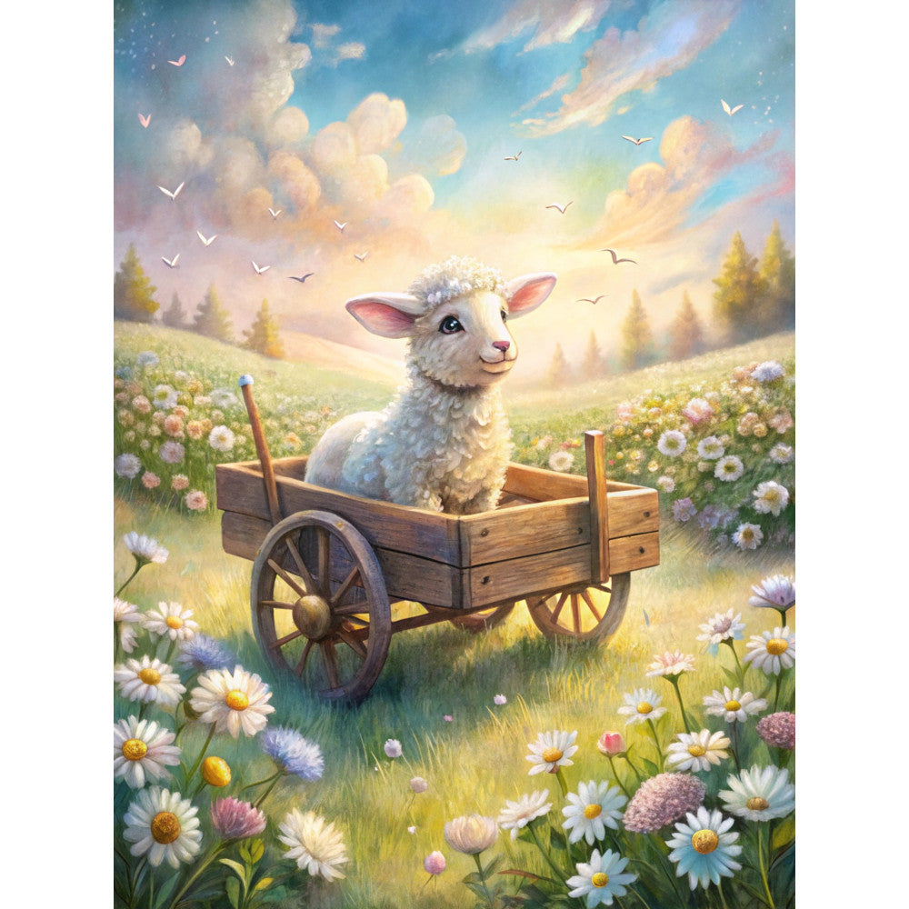 Highland Cow Scenes Fabric Panel 24
