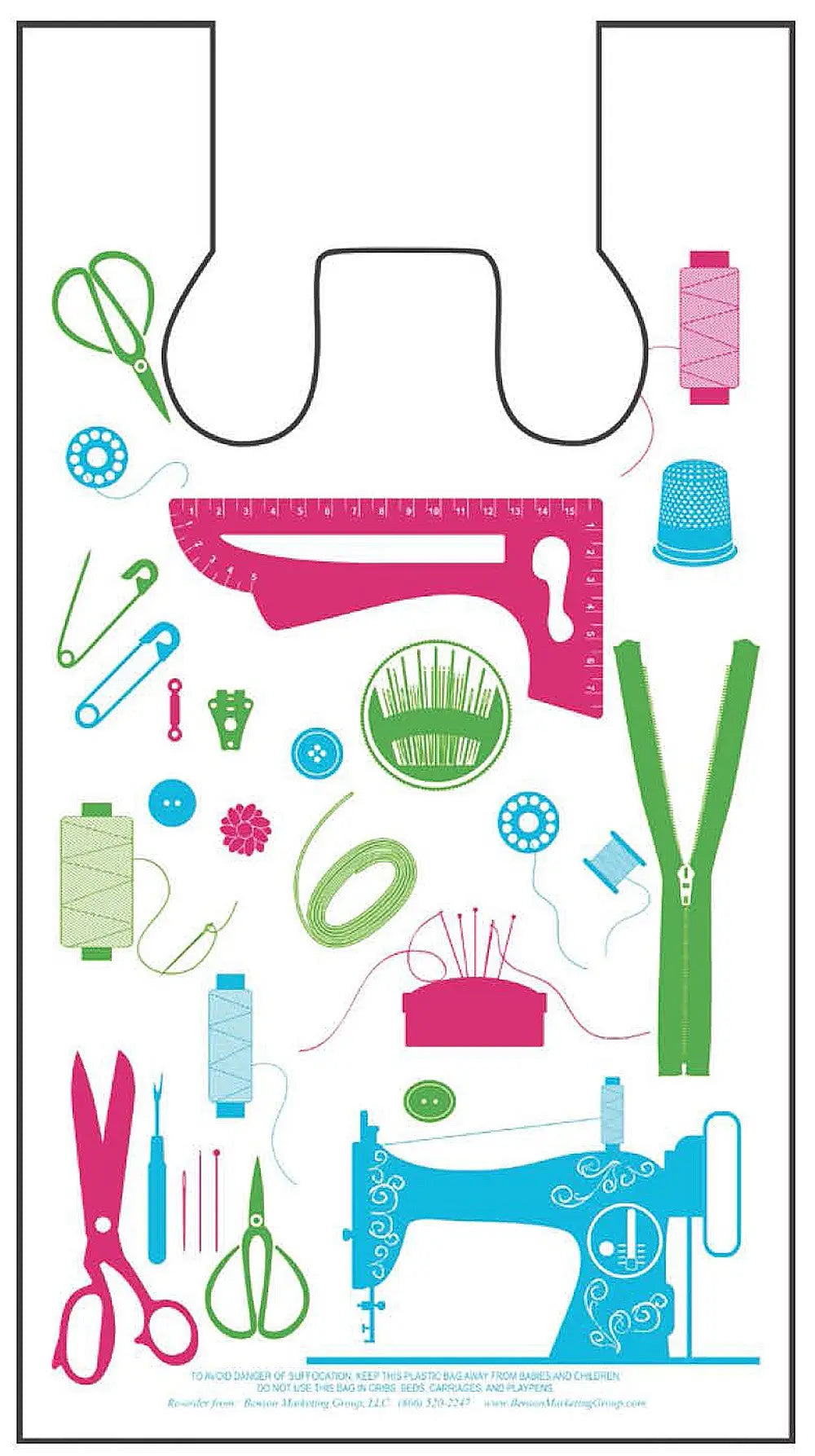 Hip Quilter Plastic Bag 1000ct 12in x 7in x 22in - Linda's Electric Quilters