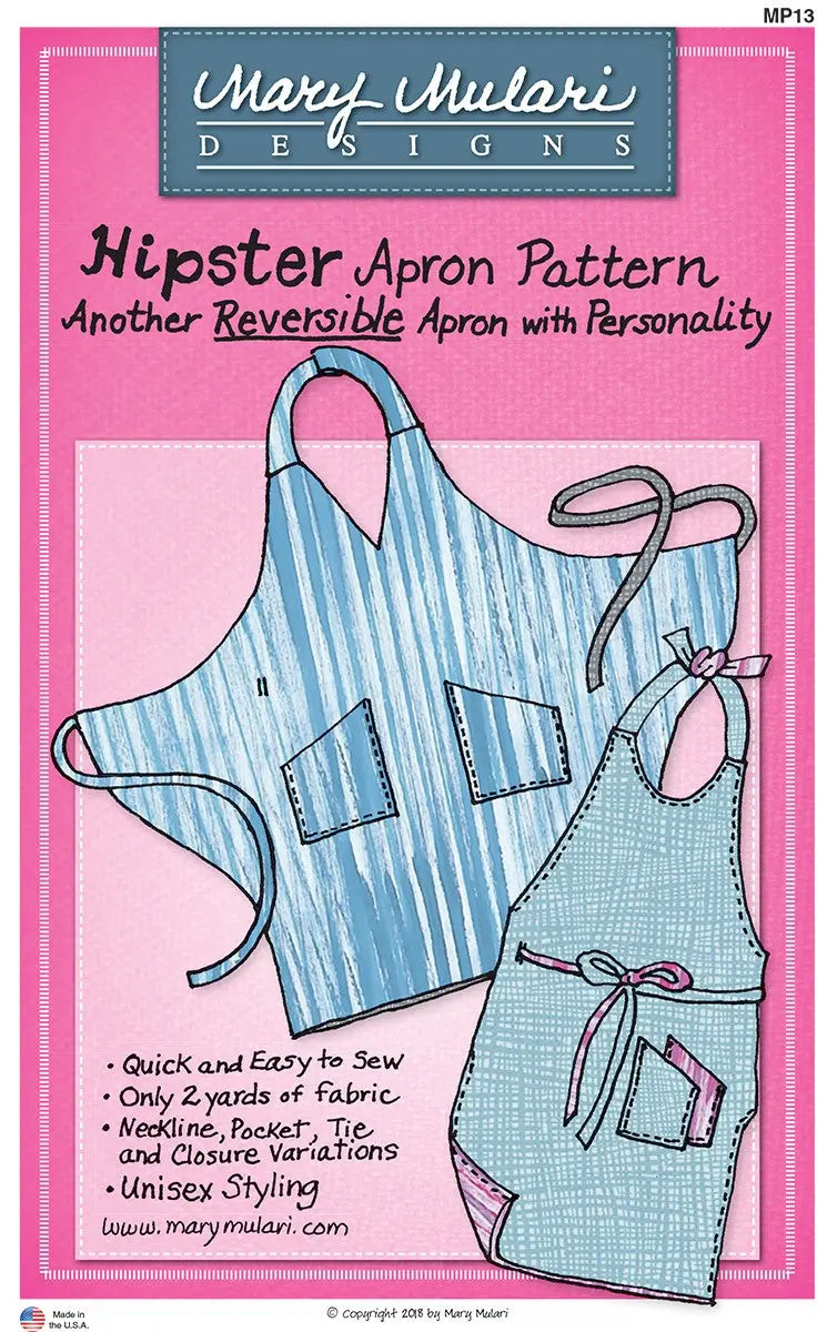 Hipster Apron Pattern - Linda's Electric Quilters