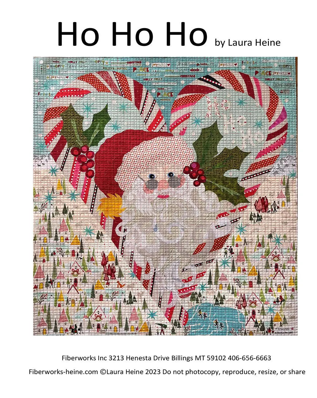 Ho Ho Ho Collage - Linda's Electric Quilters