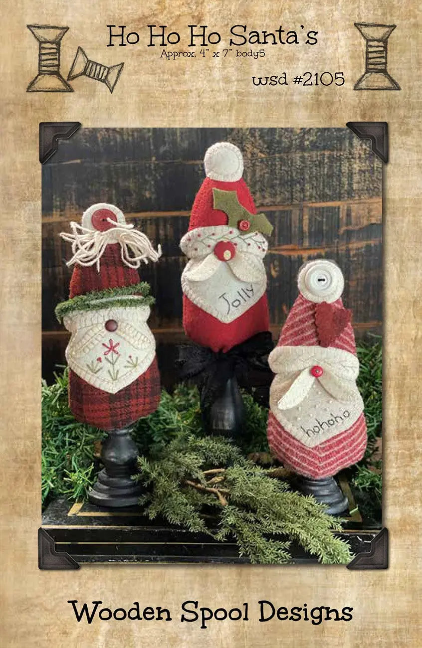 Ho Ho Ho Santa's - Linda's Electric Quilters