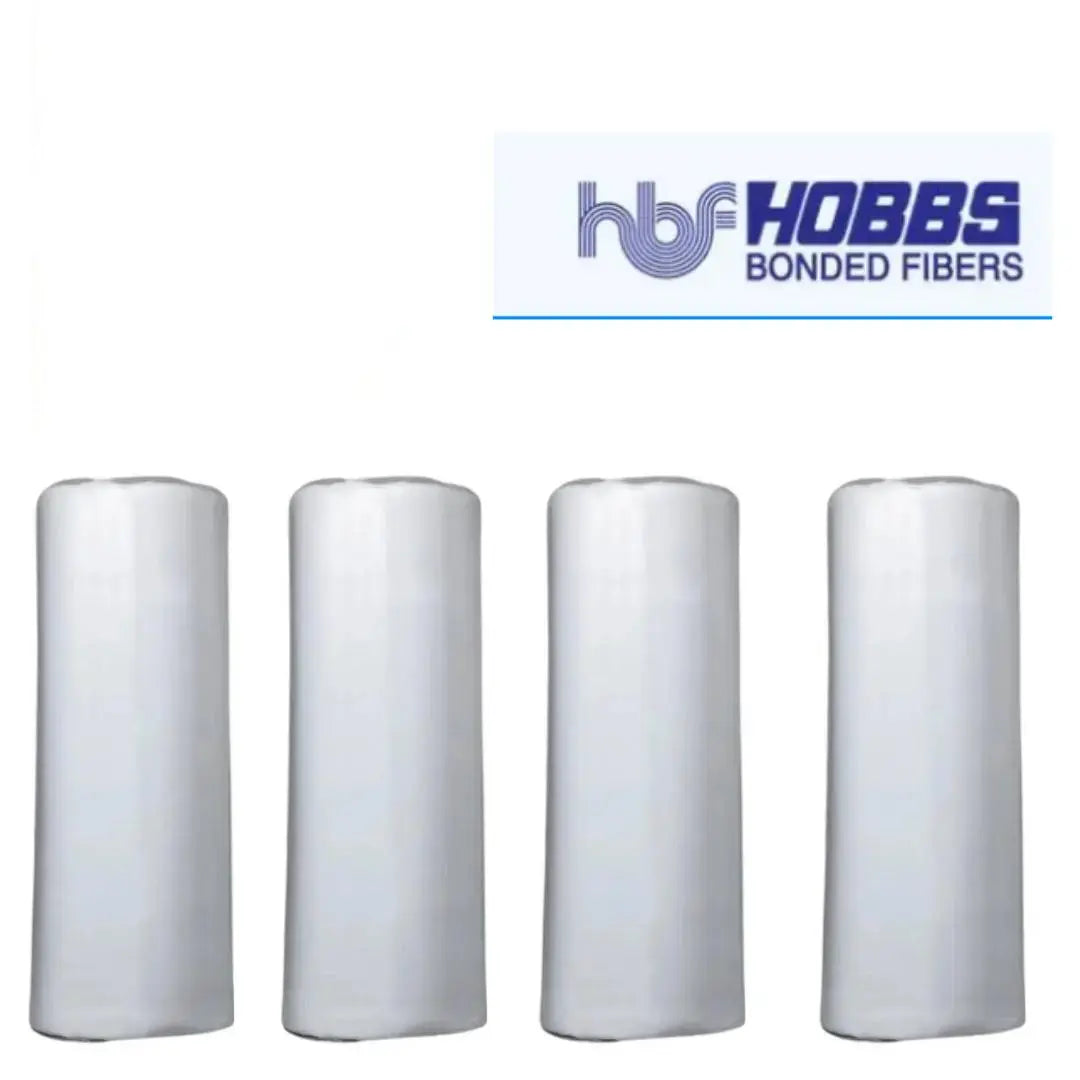 Hobbs Polyester 6oz 96" Wide Batting Roll - Bundle of 4 - Linda's Electric Quilters