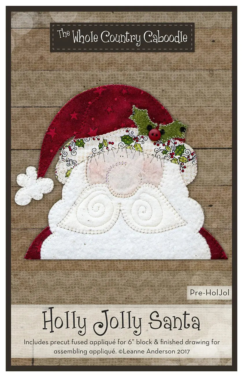 Holly Jolly Santa Precut Fused Applique Pack - Linda's Electric Quilters