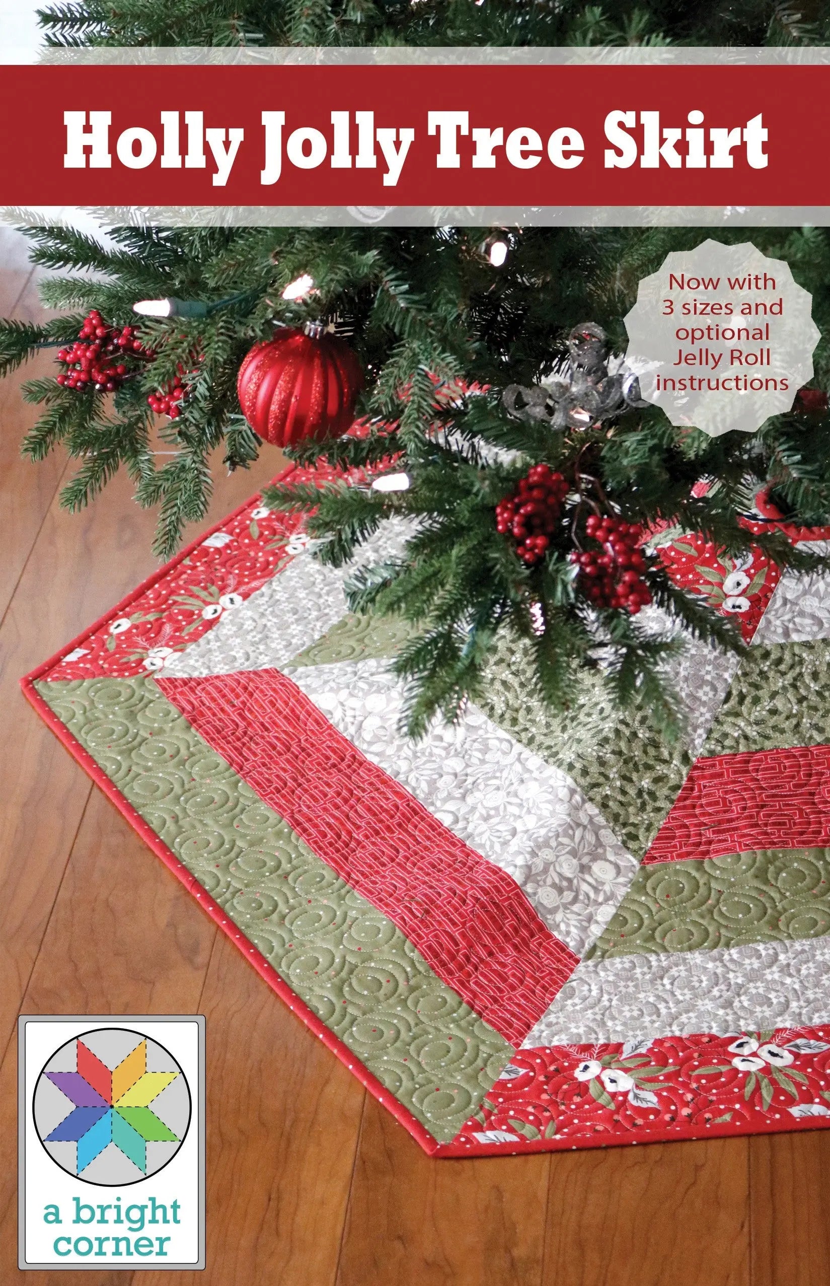 Holly Jolly Tree Skirt - Linda's Electric Quilters