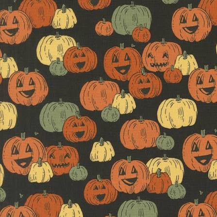Home Sweet Haunt Midnight Halloween quilting fabric by Moda