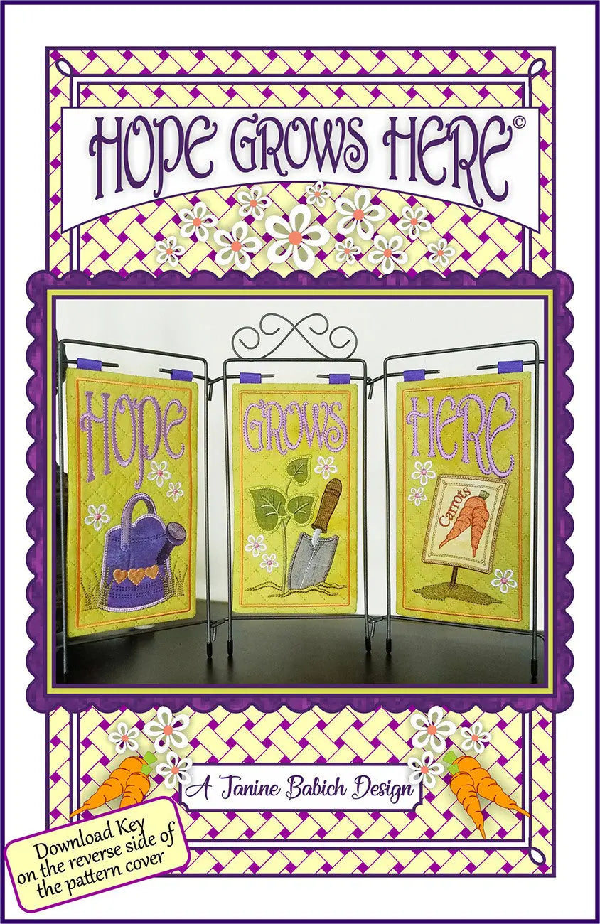 Hope Grows Here Table Top Display - Linda's Electric Quilters