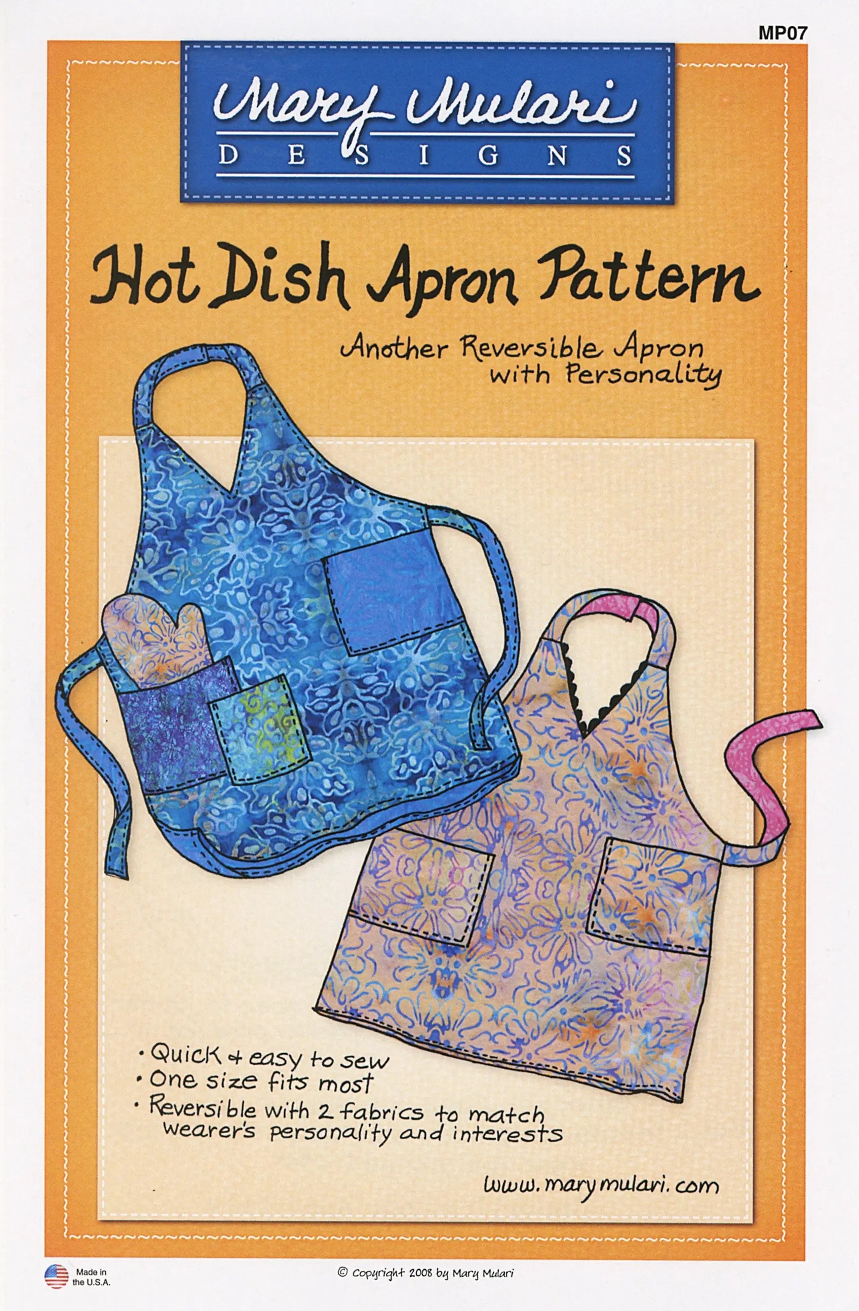 Hot Dish Apron - Linda's Electric Quilters