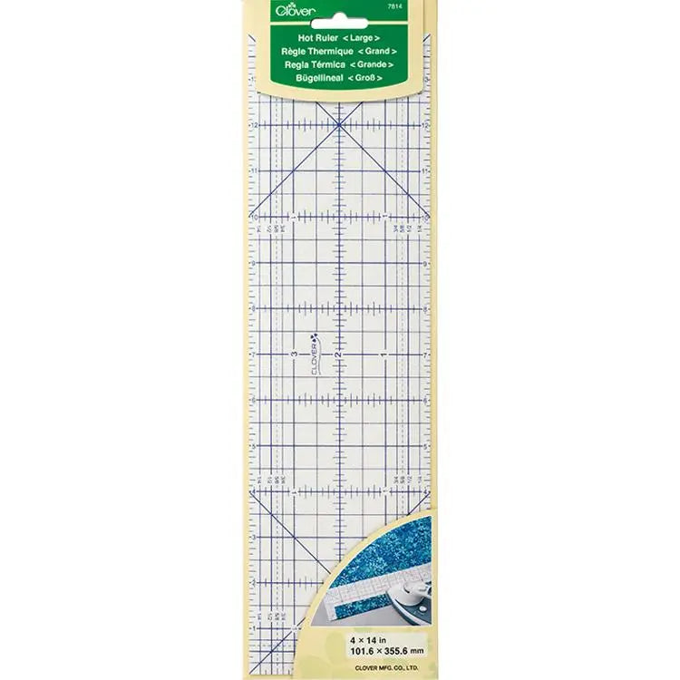 Hot Ruler Large 4" x 14" by Clover Moda Fabrics & Supplies