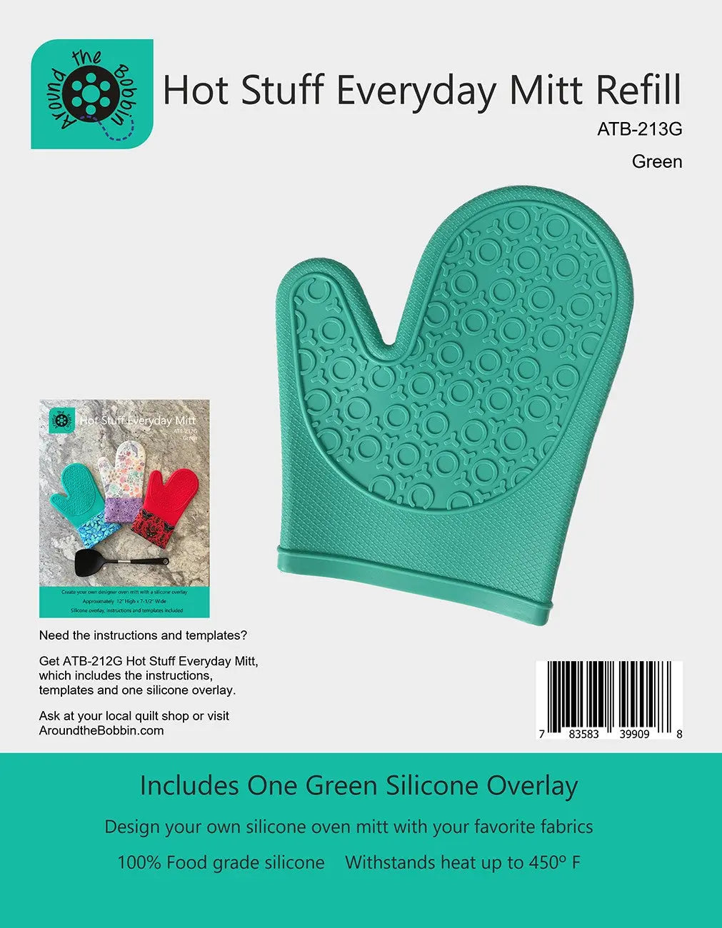 Hot Stuff Mitt Refill Green - Linda's Electric Quilters