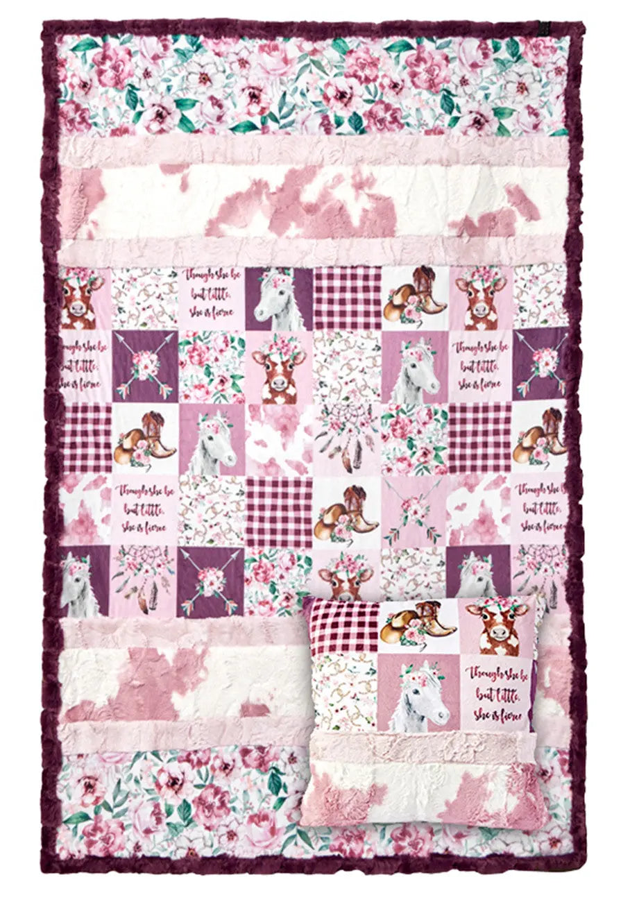 Howdy,Darlin' Picture Perfect Cuddle Kit 38Inx58In - Linda's Electric Quilters