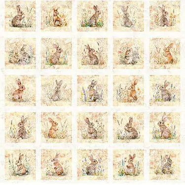Hunny Bunny - Picture Patches Panel The Fabric Company