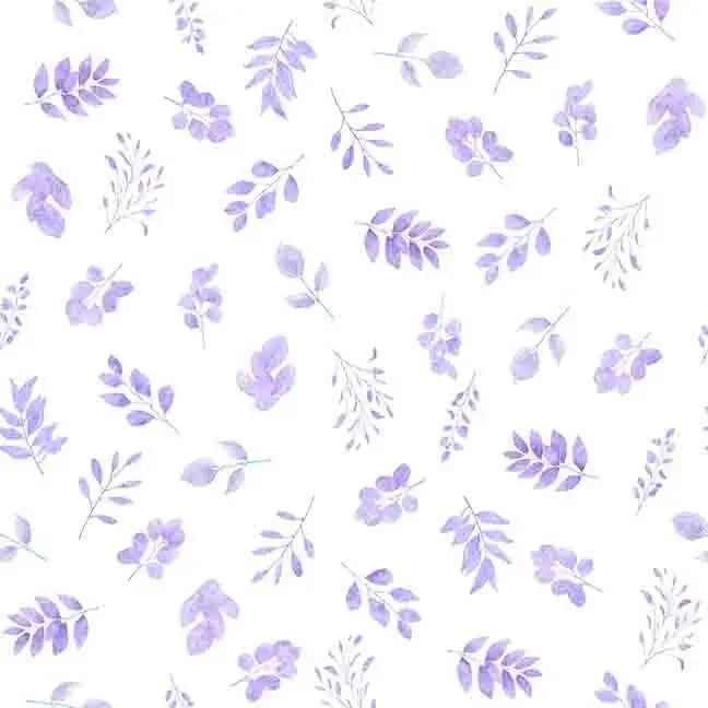 Hunny Bunny - Sprigs - Lilac 44" / 45" Fabric Per Yard The Fabric Company
