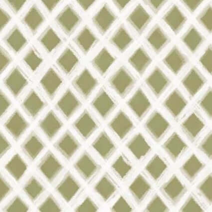 Hydrangea Reverie - Lattice - Green 44" / 45" Fabric Per Yard