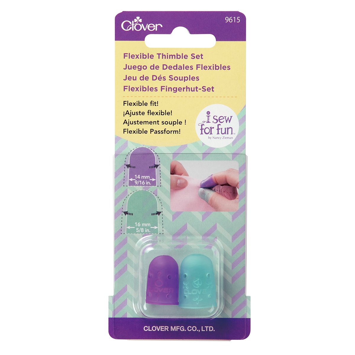 I Sew For Fun Flexible Thimble Set