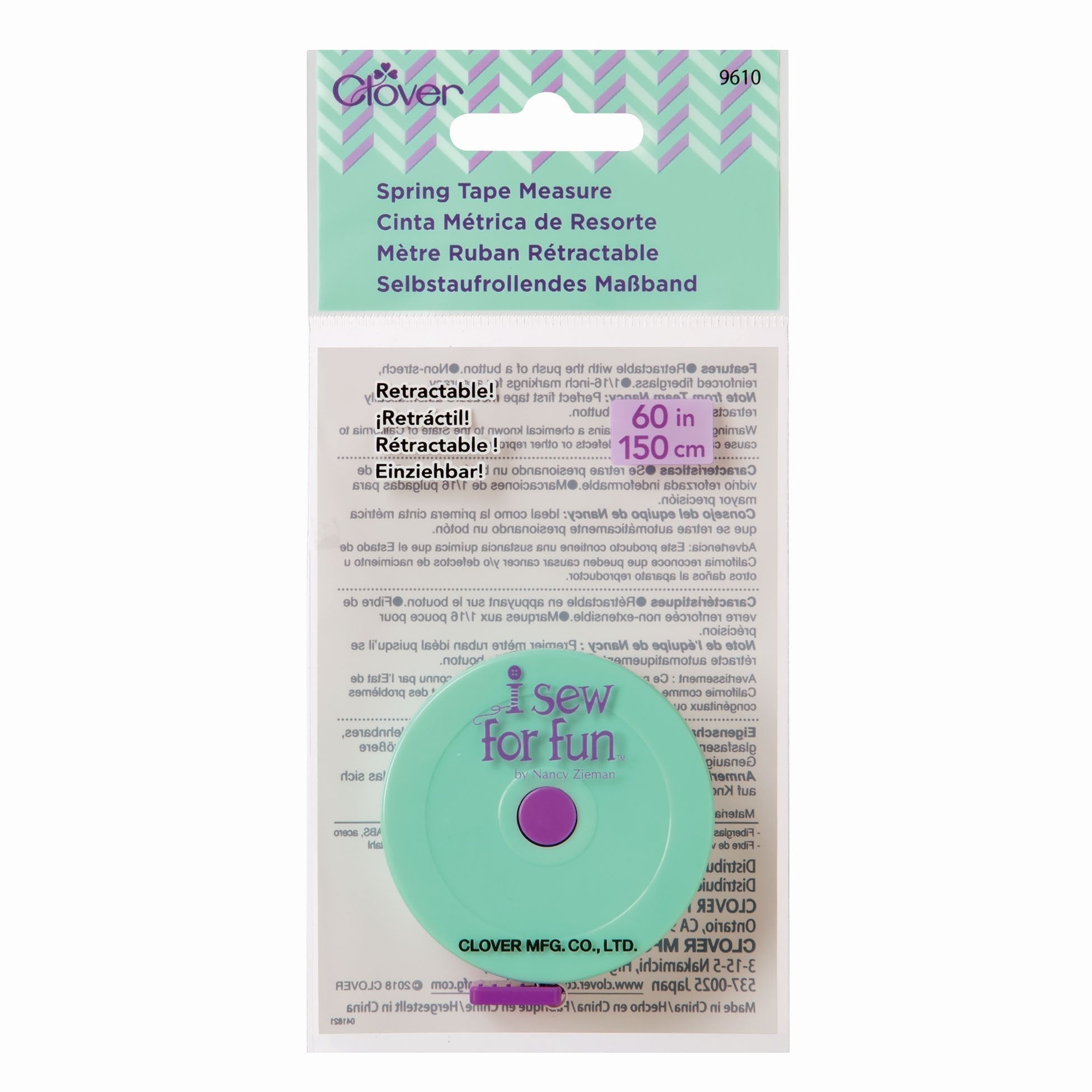 I Sew for Fun Spring Tape Measure