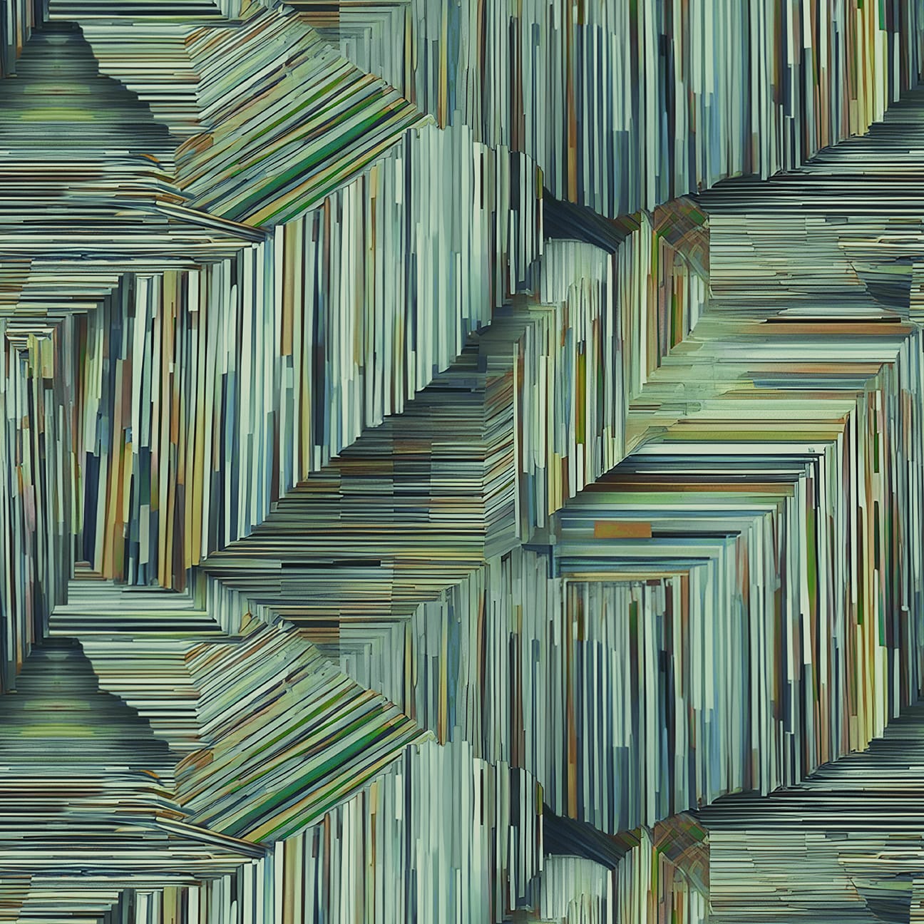 I Walk the Line Emerald Cotton Wideback Fabric - ( 7/8 Yard Pack )