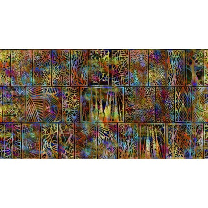 In The Beginning Fabrics Fabric Halcyon II Woodblock Multi Cotton 44"/45" Fabric Per Yard