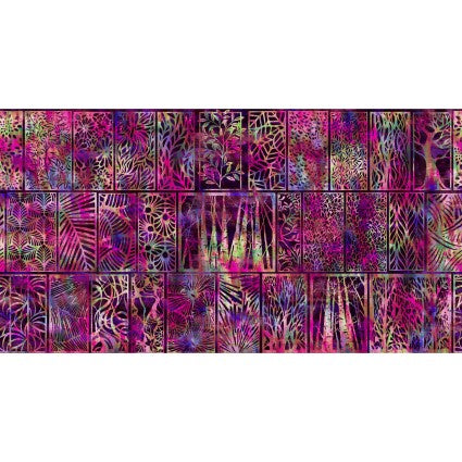 In The Beginning Fabrics Fabric Halcyon II Woodblock Magenta Cotton 44"/45" Fabric Per Yard