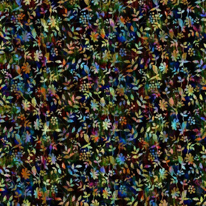 In The Beginning Fabrics Fabric Halcyon II Vines Multi Cotton 44"/45" Fabric Per Yard