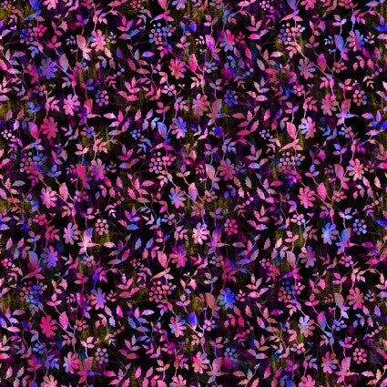 In The Beginning Fabrics Fabric Halcyon II Vines Magenta Cotton 44"/45" Fabric Per Yard
