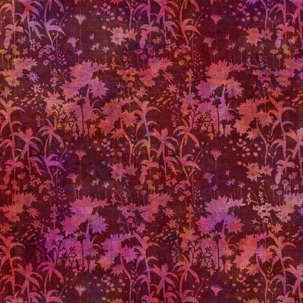Halcyon Twilight red digital gradient quilting cotton fabric