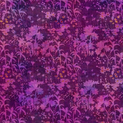 Halcyon Twilight magenta digital gradient quilting cotton fabric