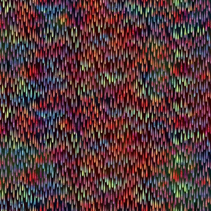 In The Beginning Fabrics Fabric Impressions Raindrops Multi Dark Cotton 44"/45" Fabric Per Yard